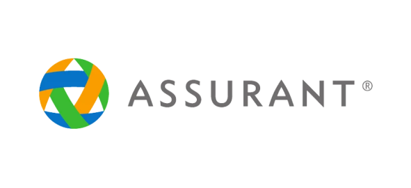 Assurant company logo with registered trademark symbol on white background.